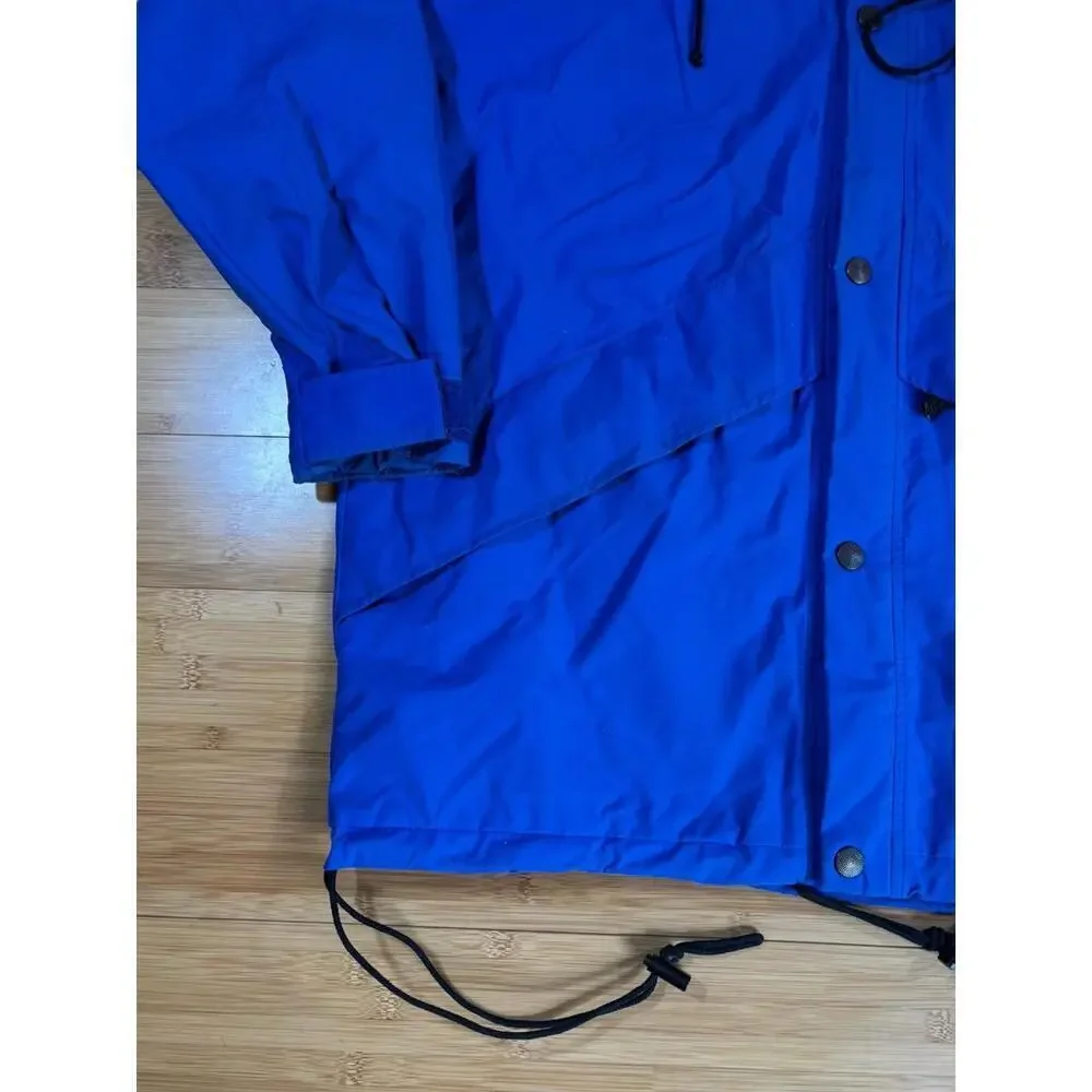 Vintage 90s Banana Republic Gore-Tex Blue Rain Jacket Men’s Small Waterproof